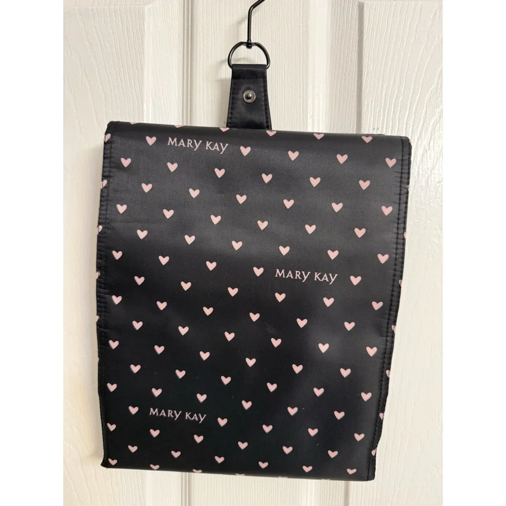 Mary Kay Travel Bag Folding Hanging Organizer Makeup Cosmetics Black Pink